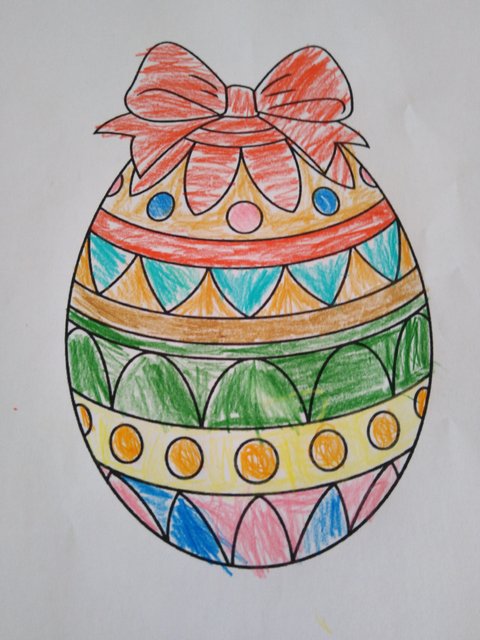 Easter Eggs Surprise Coloring Page