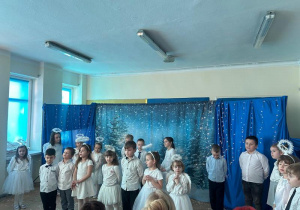 Dzieci podczas recytacji wierszyków