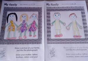 rysunki rodziny