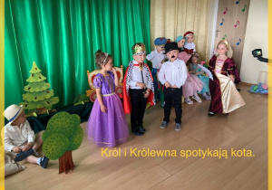 Król i królewnw spotykają kota