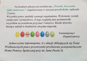 Informacja o zakończonym konkursie