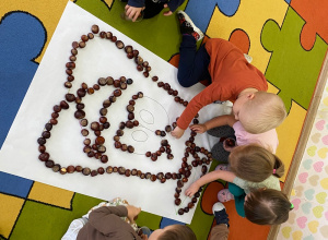 Niespodziewany "kasztanowy dzień" w grupie "Tygryski".